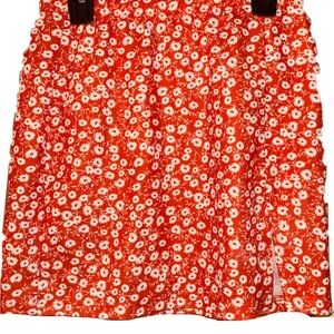 Red/Orange Floral skirt